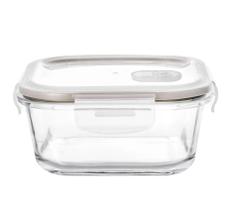 Pote Hermético Foodlock Quadrado em Vidro Borossilicato com Tampa 520ml - Dynasty