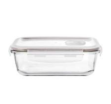 Pote Hermético Foodlock Retangular em Vidro Borossilicato com Tampa 370ml - Dynasty