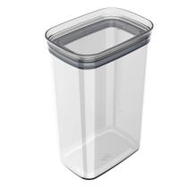 Pote Hermético Grande Retangular com Tampa 2,3 Litros Porta Mantimentos Cozinha Natural Pote Hermético Grande Retangular com Tampa 2,3 Litros Porta Mantimentos Cozinha Natural