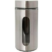 Pote Hermético Inox Para Mantimentos Com Visor Vítreo 1,3L Mimo Style