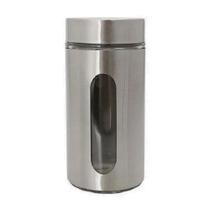 Pote Hermético Inox Para Mantimentos Com Visor Vítreo 1L Mimo Style