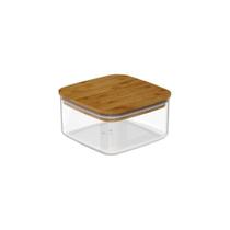 Pote Hermético Keep Maxxi Natural com Tampa em Bambu 1L - Ou