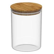 Pote Hermético Keep Redondo 1L com Tampa em Bambu PHB255NT - Ou Pote Hermético Keep Redondo 1L com Tampa em Bambu PHB255NT - Ou