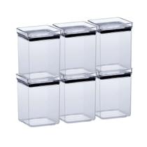Pote Hermético Lumini Quadrado 1.000 Ml - 6 unidades