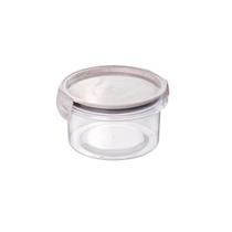Pote Hermético Mantimentos com Travas 550ml Plasútil Redondo Branco Comida Organizador Alimentos