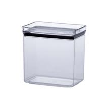 Pote Hermético Mantimentos Recipientes De Acrílico 1.300 ML Transparente Alimentos Empilhável Cozinha