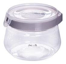 Pote Hermético Mantimentos Redondo C Trava 700 Ml Plasútil Borracha Cinza Pote Hermético Mantimentos Redondo C Trava 700 Ml Plasútil Borracha Cinza