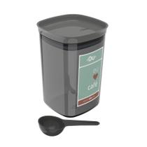 Pote Hermético Martiplast 1L My Coffee Chumbo