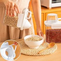 Pote Hermético Medidor 1100ml Farinhas Café Feijão kit 2 Pote Hermético Medidor 1100ml Farinhas Café Feijão kit 2