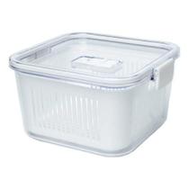 Pote Hermético Multiuso 1360ml Com Cesto Removível Para Frutas e Legumes Pote Hermético Multiuso 1360ml Com Cesto Removível Para Frutas e Legumes