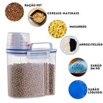 Pote Hermético Multiuso 1,5kg com Dosador Rosqueável e Alça Ergonômica Vedação Perfeita e Praticidade no Dia a Dia Pote Hermético Multiuso 1,5kg com Dosador Rosqueável e Alça Ergonômica Vedação Perfeita e Praticidade no Dia a Dia