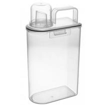 Pote Hermético Multiuso 1,7L com Copo Medidor Plástico Lyor Pote Hermético Multiuso 1,7L com Copo Medidor Plástico Lyor