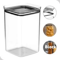 Pote hermético organizador block maxxi ou 3,5l vedação natural