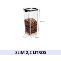 Pote Hermético Organizador Em Acrílico com Tampa e Travas