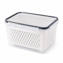Pote Hermético Organizador Geladeira Com Escorredor 3150ml Pote Hermético Organizador Geladeira Com Escorredor 3150ml