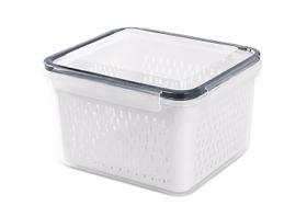 Pote Hermético Organizador Geladeira Com Escorredor 4150ml Pote Hermético Organizador Geladeira Com Escorredor 4150ml