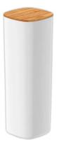 Pote Hermético Organizador Tampa De Bambu 2 Litros - Branco