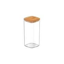 Pote Hermético Organizador Tampa De Bambu 340ml Keep Ou