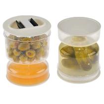 Pote Hermético Para Conservas Com Separador De Líquido 800ml