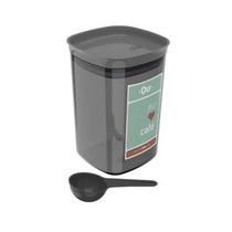 Pote Hermético para Guardar Café My Coffee 1 Litro - Chumbo