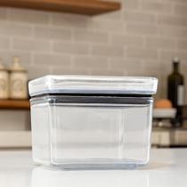 Pote Hermético Porta Mantimentos Acrílico Com Tampa 225ml Transparente
