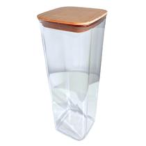 Pote Hermético Porta Mantimentos Quadrado Plástico 1,7 Litros