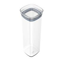 Pote Hermético Porta Mantimentos Retangular Vedado 1,5l Ou Cor Transparente