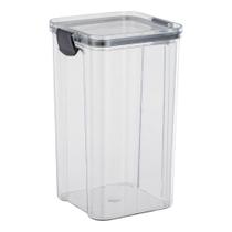 Pote Hermético Quadrado 1300ml com Tampa e Sistema de Trava Design Organizado Pote Hermético Quadrado 1300ml com Tampa e Sistema de Trava Design Organizado