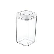Pote hermetico quadrado 1,5l c/tampa e alca p/ fechamento - MOOD