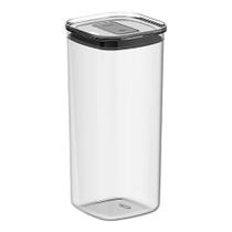 Pote Hermético Quadrado 1,5L Duo Lock Natural PHD300NT - Ou