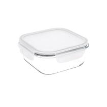 Pote Hermético Quadrado Brinox Vidro Lock E Stock 1.1 Litros