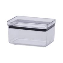 Pote Hermético Recipientes Para Mantimentos Acrílico 580 ML Arroz Feijão Transparente Alimentos Empilhável