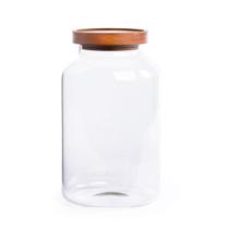 Pote Hermético Redondo de Vidro 2750ml para Armazenamento de Alimentos Condimentos e Temperos