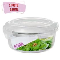 Pote Hermetico Redondo de Vidro Microondas Multiuso 620ml - QUALITY HOUSE Pote Hermetico Redondo de Vidro Microondas Multiuso 620ml - QUALITY HOUSE