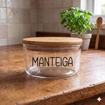 Pote Hermético Redondo Vidro (630 ml) Manteiga Pote Hermético Redondo Vidro (630 ml) Manteiga