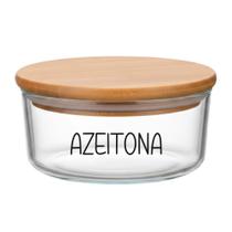 Pote Hermético Redondo Vidro (930 ml) Azeitona