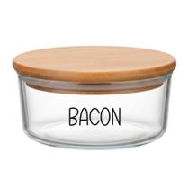 Pote Hermético Redondo Vidro (930 ml) Bacon Pote Hermético Redondo Vidro (930 ml) Bacon
