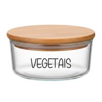 Pote Hermético Redondo Vidro (930 ml) Vegetais Pote Hermético Redondo Vidro (930 ml) Vegetais