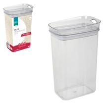 Pote Hermético Resistente Retangular 1,3l Freezer Microondas