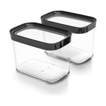 Pote Hermético Retangular 1000ml Helsim
