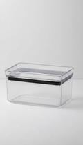 Pote Hermetico Retangular 580ml Transparente