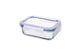 Pote Hermético Retangular 640ml com Tampa Stripes Organizador de Alimentos Cozinha Resistente Durável Compacto Elegante Pote Hermético Retangular 640ml com Tampa Stripes Organizador de Alimentos Cozinha Resistente Durável Compacto Elegante