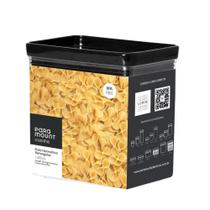 Pote Hermético Retangular Lumini Black 1.300ml Paramount