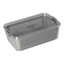 Pote Hermético Slim 2.570Ml Cinza 1772 Paramount