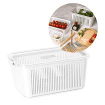 Pote Hermético Slim com Cesto de Drenagem e Trava Para Legumes e Verduras 4225ml - Paramount