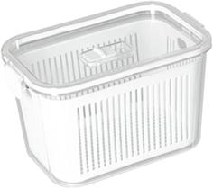 Pote hermético slim multiuso com cesto 1780ml - Branco - PARAMOUNT