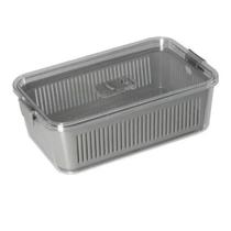 Pote Hermético Slim Multiuso Retangular 2.570ml 1772 Cinza Paramount Pote Hermético Slim Multiuso Retangular 2.570ml 1772 Cinza Paramount