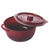 Pote hermético Supreme redondo 950ml vermelho Plasutil ref. 18336 Pote hermético Supreme redondo 950ml vermelho Plasutil ref. 18336