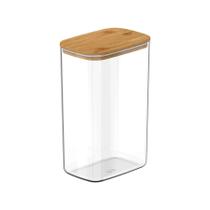 Pote Hermético Tampa De Bambu Natural 2,3L Pote Hermético Tampa De Bambu Natural 2,3L