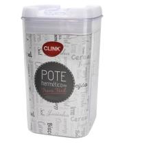 Pote Hermético Trava Fácil Quadrado 900ml Clink